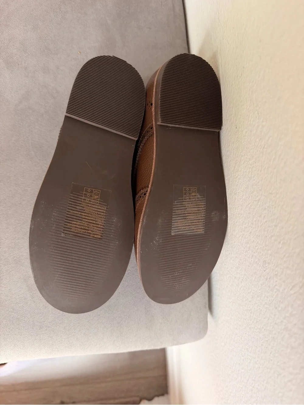 Janie and Jack Brown Wingtip Derby Shoes